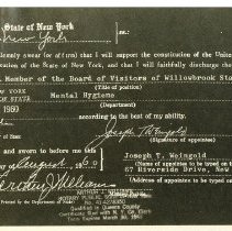 Joseph T. Weingold's Appointment to the Board of Visitors