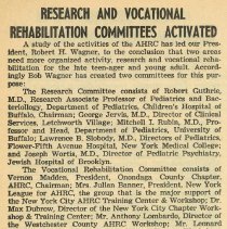 Research and Vocational Rehab Committees Activated