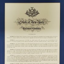 State of New York Executive Chamber Citation