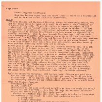 Training and Sheltered Workshop Project Planning