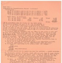 Training and Sheltered Workshop Project Planning