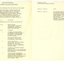 Tentative Program for the Seventh Annual Teachers Conference