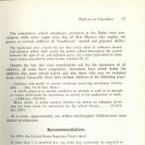 State Law and Education of Handicapped Children: Issues and Recommendations