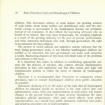 State Law and Education of Handicapped Children: Issues and Recommendations