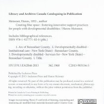 Creating Blue Space: Fostering Innovative Support Practices for People with