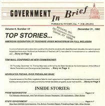 Government in Brief - Volume 5, Number 12