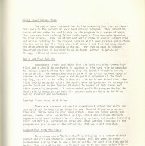 A Guide to Special Olympics Promotions, Public Relations and Fundraising