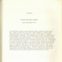 A Guide to Special Olympics Promotions, Public Relations and Fundraising