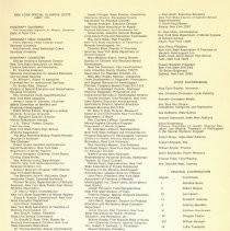 The New York State Special Olympics Program Booklet