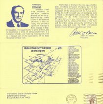 International Special Olympics Pamphlet