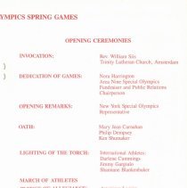 Special Olympics Program