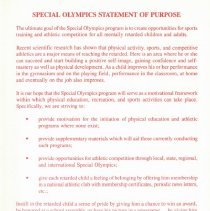 Special Olympics Program