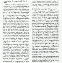 The 1992 AAMR Definition and Preschool Children: Response from the Committe