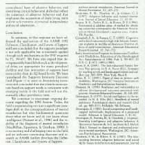 The 1992 AAMR Definition and Preschool Children: Response from the Committe