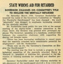 State Widens Aid for Retarded
