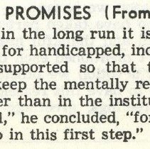 Governor Promises Aid to Sheltered Workshops: Will Ask '63 Legislature for 