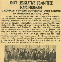 Joint legislative Committee Maps Program