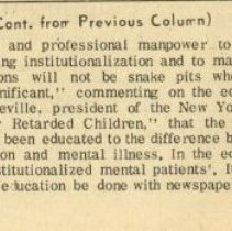 President's Committee Makes First Report