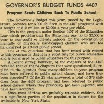 Governor's Budget Funds 4407