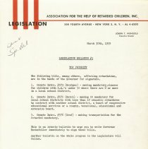 Legislative Bulletin # 3 - 1959
