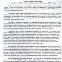 Thomas A. Maul Announces Plans to Retire As OMRDD Commissioner