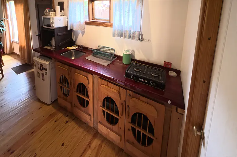 Kitchen at El Puesto Sur Cabin