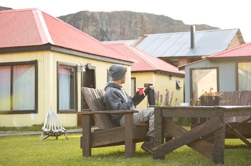 Rest area in the garden
