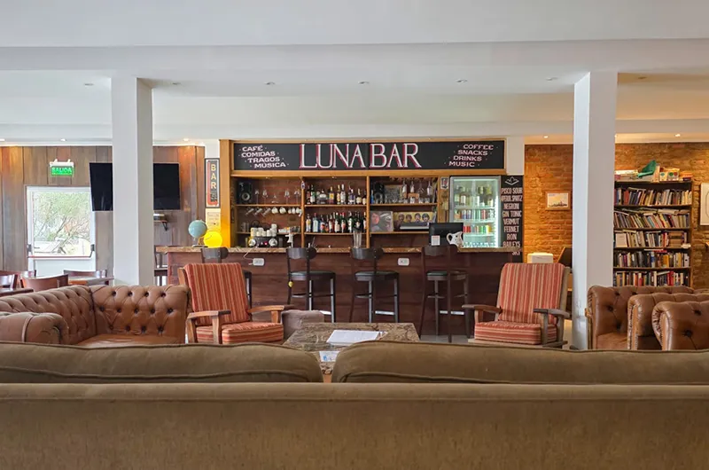 Luna Bar and Lounge at the Lunajuim Hotel in El Chaltén