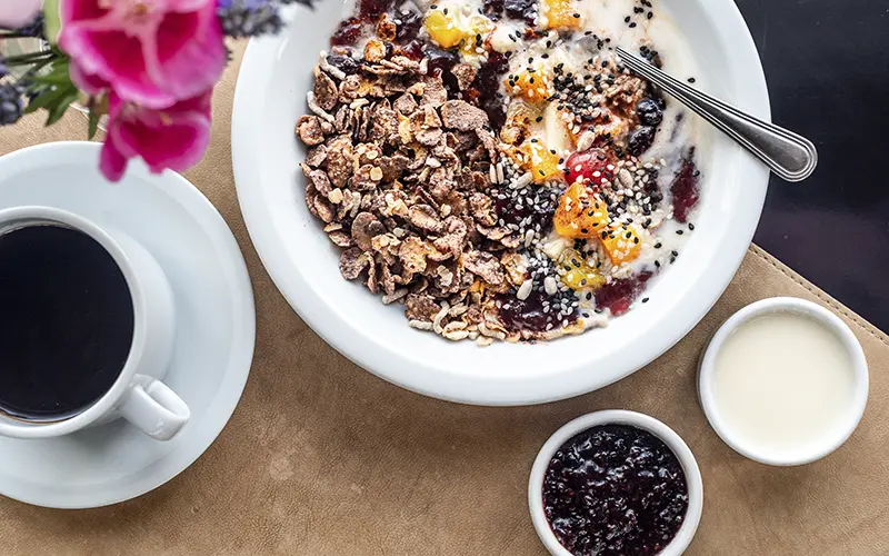 Breakfast included at the Pudu Lodge