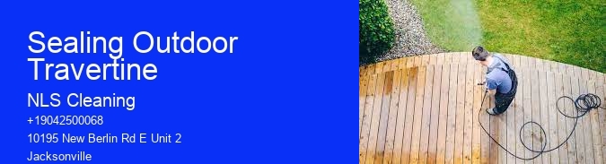 Sealing Outdoor Travertine