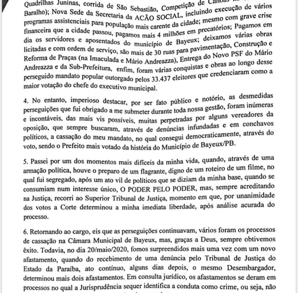 NOVO CAPÍTULO : Berg Lima renuncia ao cargo de prefeito em Bayeux e impõe eleições indiretas no município WhatsApp Image 2020 07 14 at 09.27.02 1 - NOVO CAPÍTULO : Berg Lima renuncia ao cargo de prefeito em Bayeux e impõe eleições indiretas no município