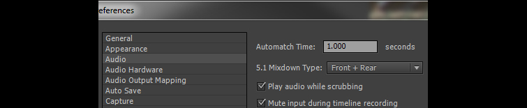 Using Premiere Pro's Audio Automation Modes - Automatch Settings Using Premiere Pro's Audio Automation Modes - Automatch Settings