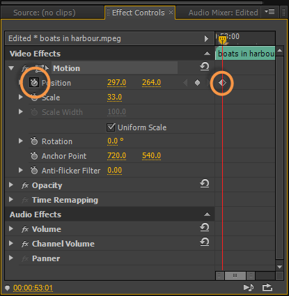 how to move images in adobe premiere pro cc 2014