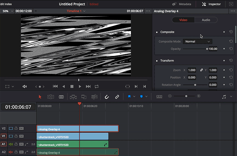 davinci resolve add text to video