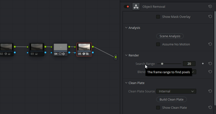 Usando a Ferramenta de Remoção de Novos Objetos da Resolve: é bom? - Selecione Construir Placa Limpa