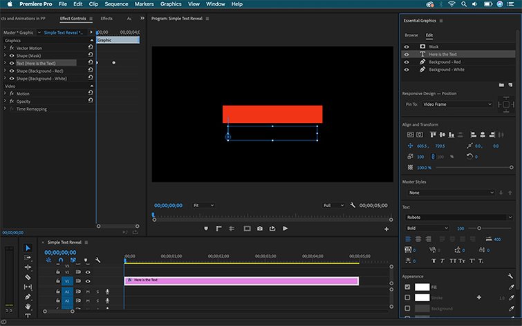 animate text in premiere pro