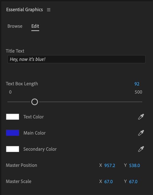 Cómo crear efectos de texto y animaciones en Premiere Pro - Personalizar