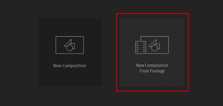 After Effects - Create a New Composition After Effects - Create a New Composition