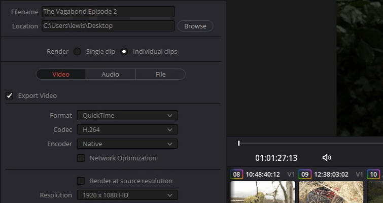 Filename and Destination Location Filename and Destination Location