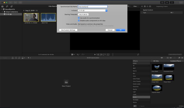 Final Cut Pro X: Name Your Synchronized Clip Final Cut Pro X: Name Your Synchronized Clip