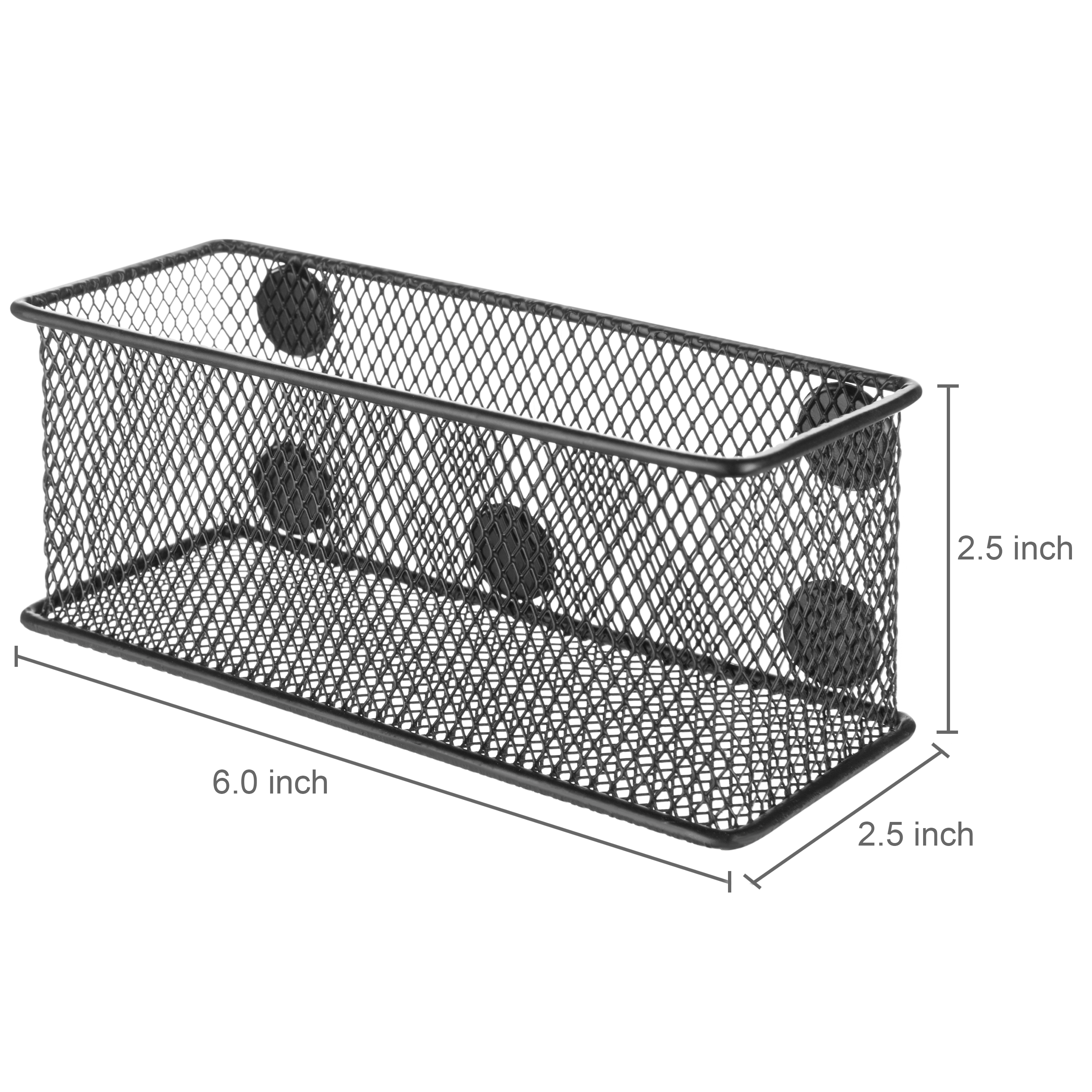 Wire Mesh Storage Baskets, Office Supply Organizer, Set of 6