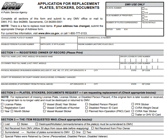 Form REG 156 Image