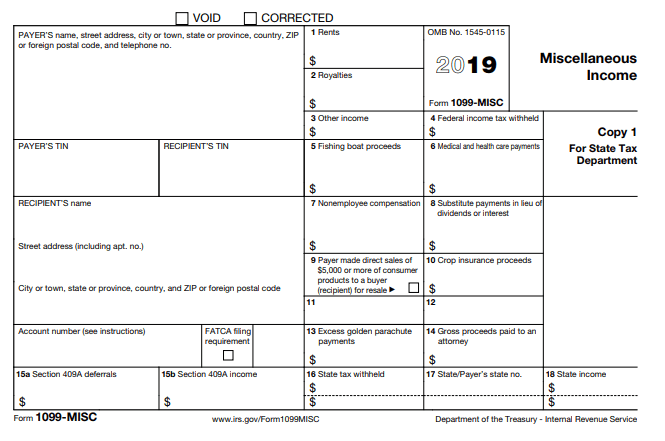 Form 1099 MISC Image