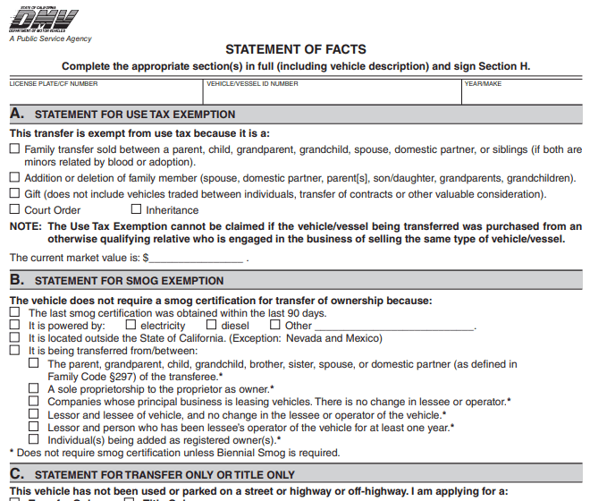 Form REG 256 Image
