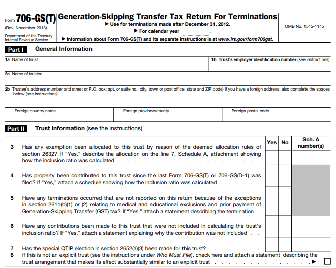 Form 706-GS (T) Image