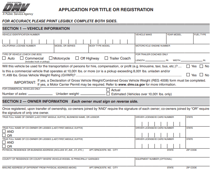 Form REG 343 Image