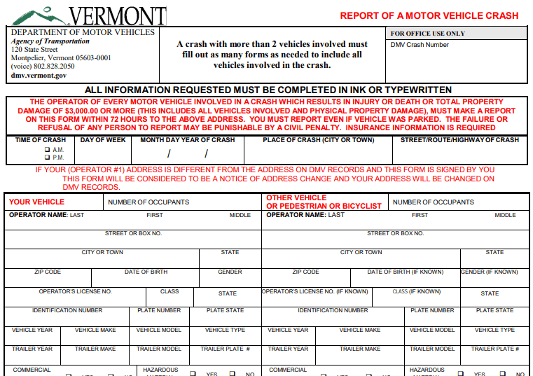 Form VA-004 Image