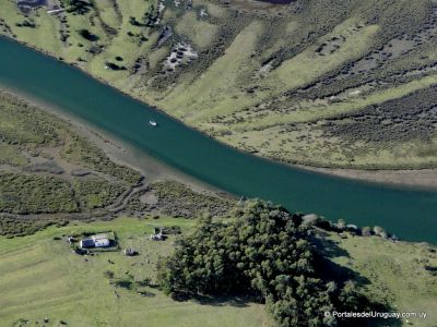 Vista aérea del Arroyo Valizas