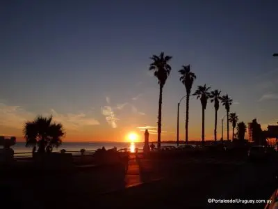 Atardecer en la Rambla de Piriápolis