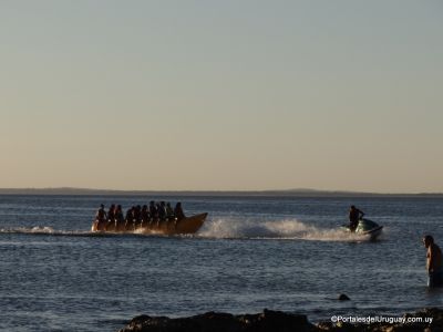 La banana acuática en Playa Hermosa